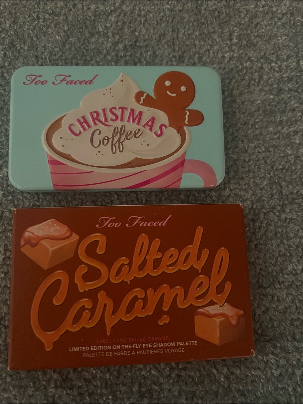 Too Faced Christmas Coffee & Salted Caramel Eyeshadow Palettes